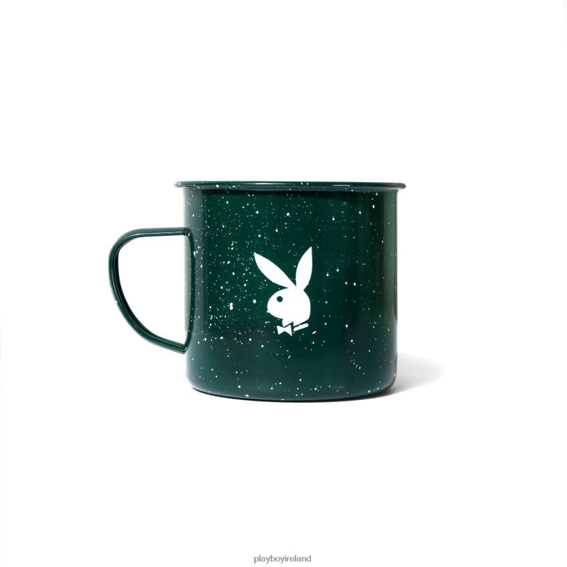 Playboy Unisex Enamel Camp Mug HBFB903 Accessory Green