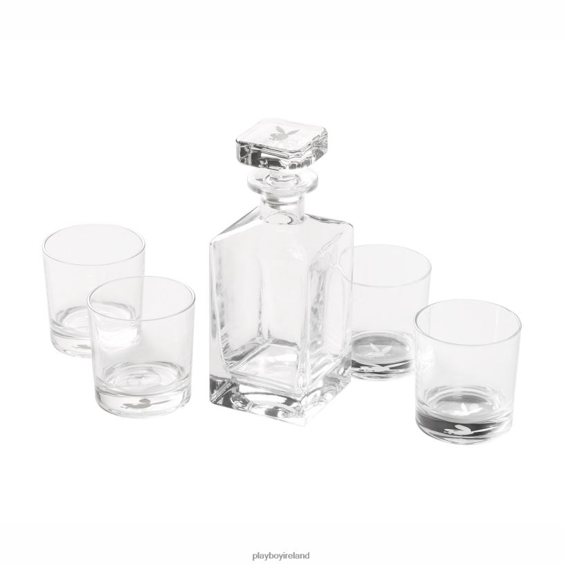 Playboy Unisex Glass & Decanter Set HBFB899 Accessory Original