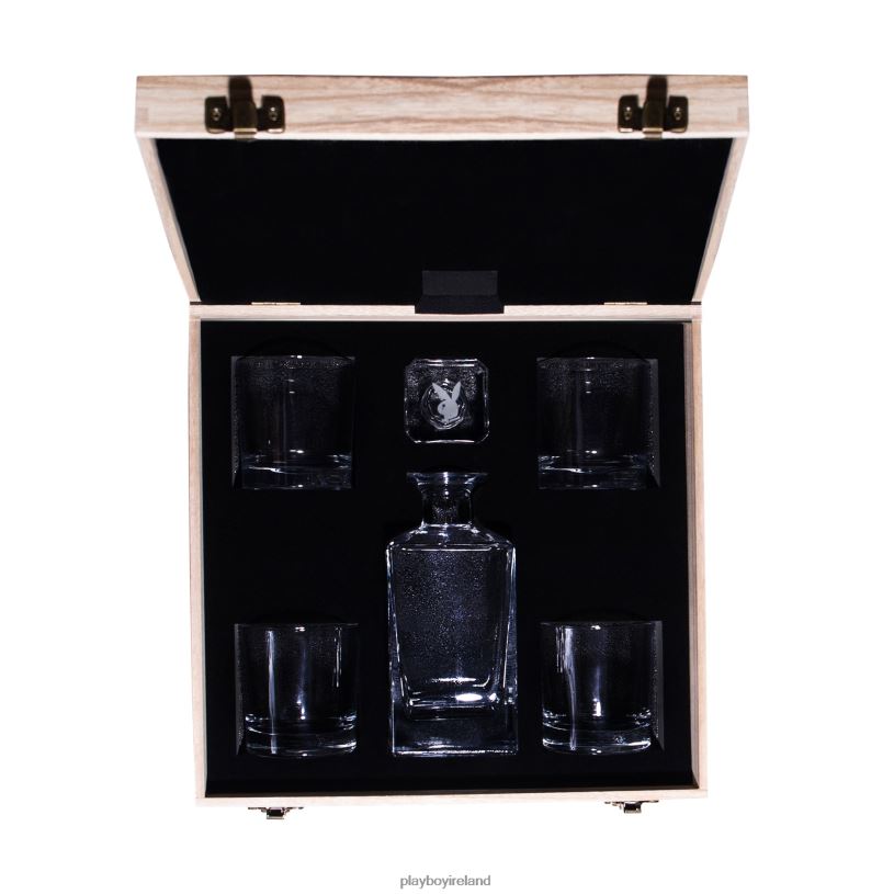 Playboy Unisex Glass & Decanter Set HBFB899 Accessory Original