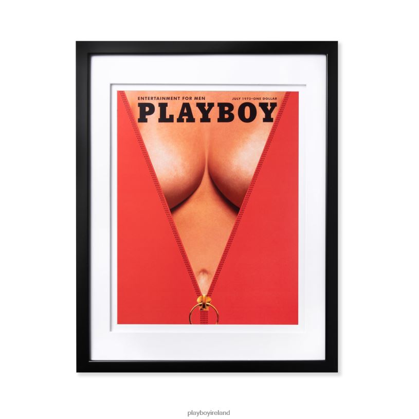 Playboy Unisex July 1973 Cover Framed Print HBFB909 Accessory White Frame