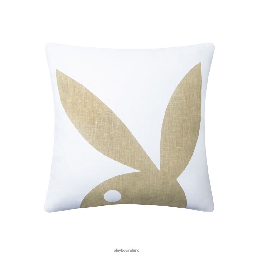 Playboy Unisex Shadow Bunny Pillow HBFB913 Accessory White