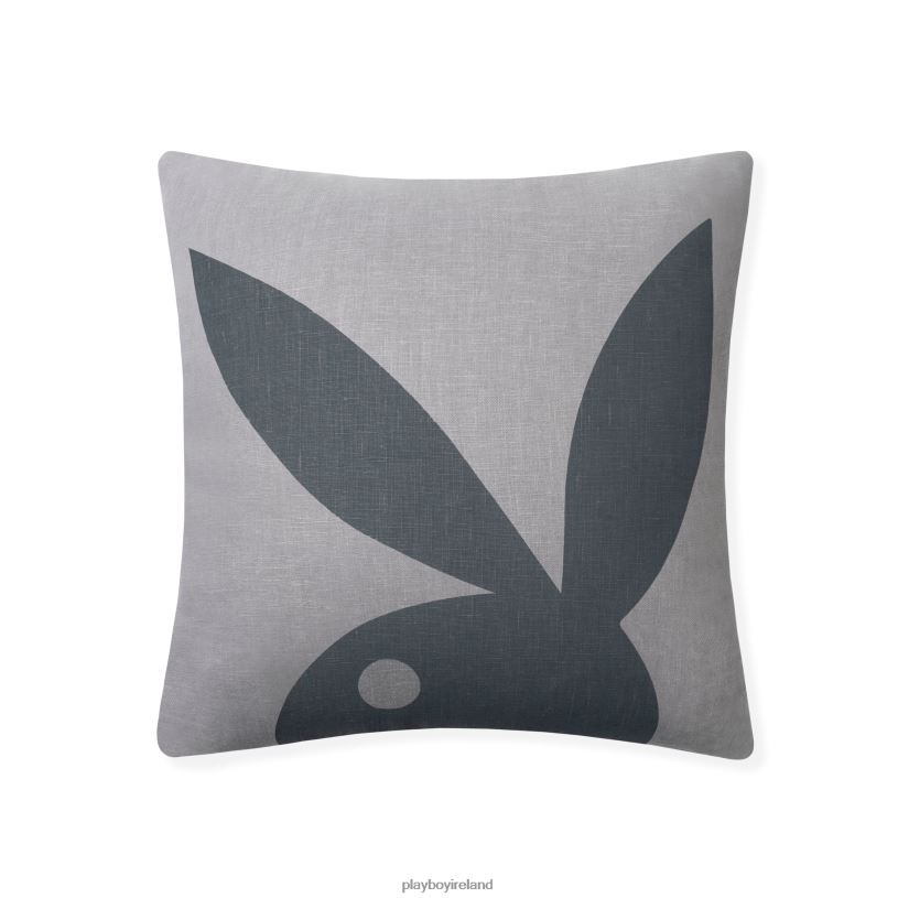 Playboy Unisex Shadow Bunny Pillow HBFB914 Accessory Grey