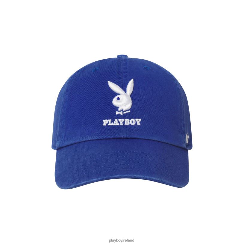 Playboy Men 47 Brand Adjustable Dad Hat HBFB792 Accessory Royal Blue