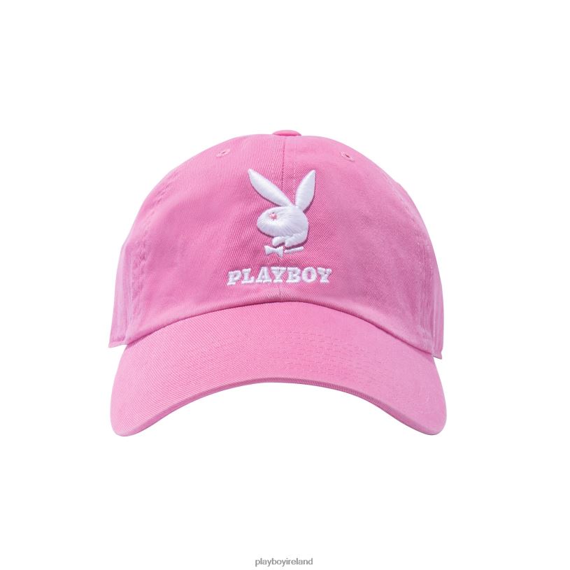 Playboy Men 47 Brand Adjustable Dad Hat HBFB793 Accessory Pink