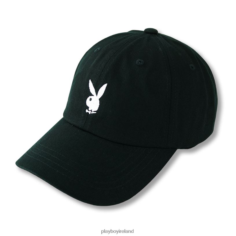 Playboy Men Adjustable Rabbit Head Logo Hat HBFB704 Accessory Black
