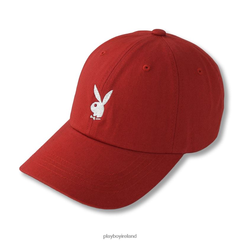 Playboy Men Adjustable Rabbit Head Logo Hat HBFB708 Accessory Red