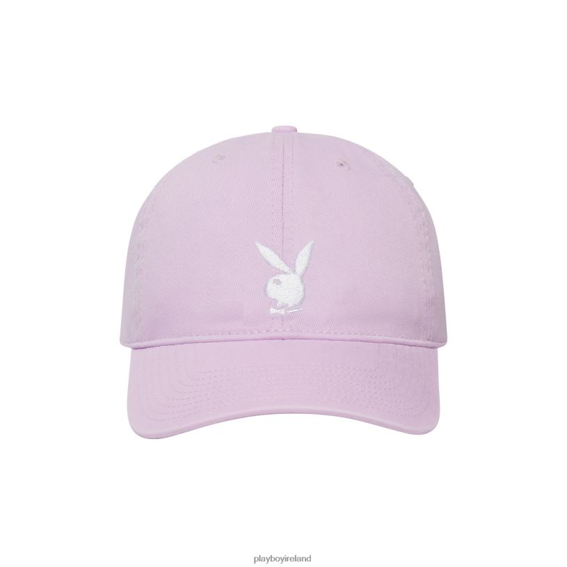 Playboy Men Adjustable Rabbit Head Logo Hat HBFB780 Accessory Lavender