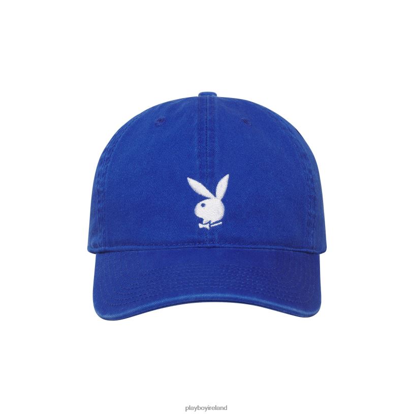 Playboy Men Adjustable Rabbit Head Logo Hat HBFB785 Accessory Blue
