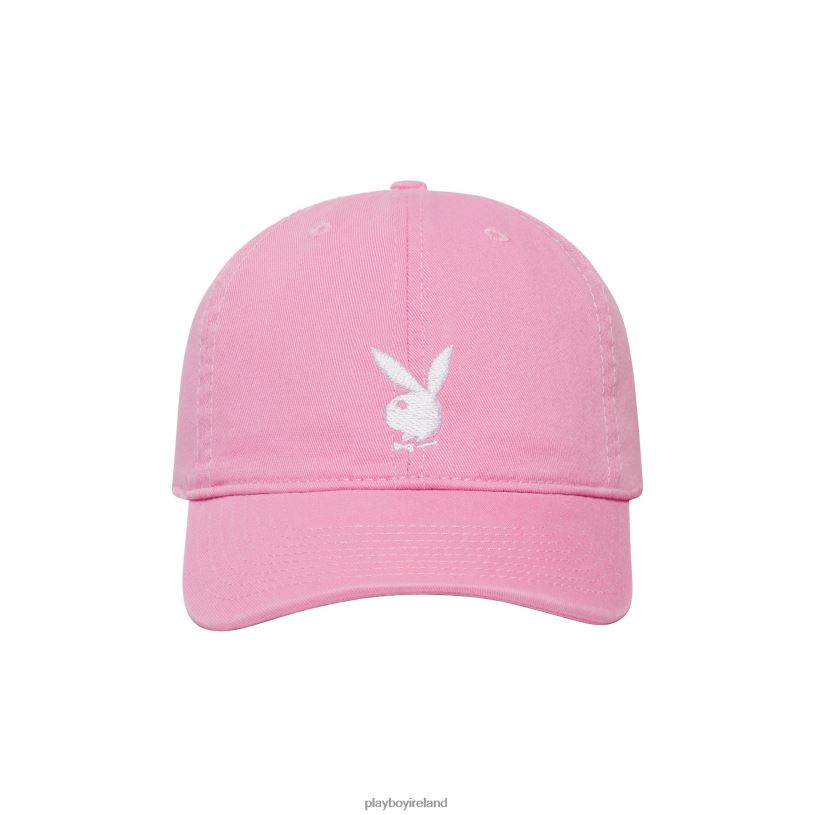 Playboy Men Adjustable Rabbit Head Logo Hat HBFB786 Accessory Pink