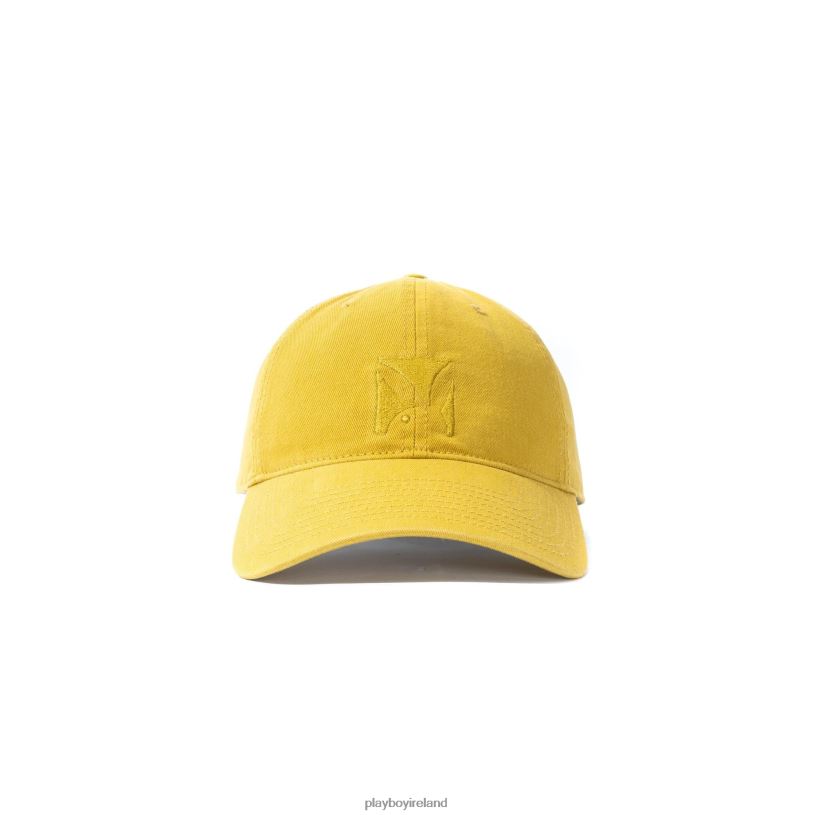 Playboy Men Logo N950PB Adjustable Dad Hat HBFB718 Accessory Mustard