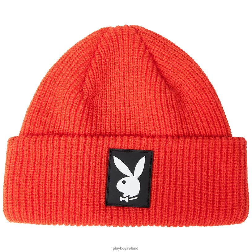 Playboy x Pleasures Men Bunny Beanie HBFB746 Accessory Orange