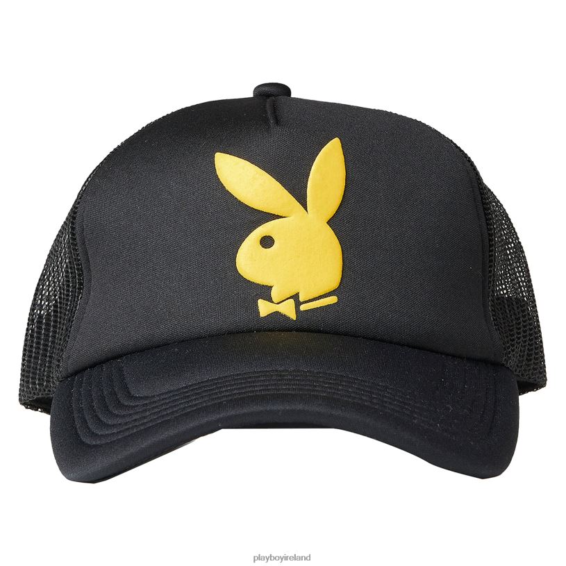 Playboy x Pleasures Men Bunny Trucker Hat HBFB738 Accessory Black