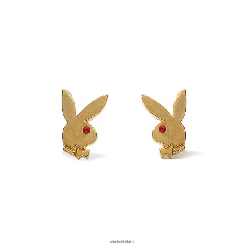 Playboy Men Bunny Stud Earrings HBFB881 Accessory Gold