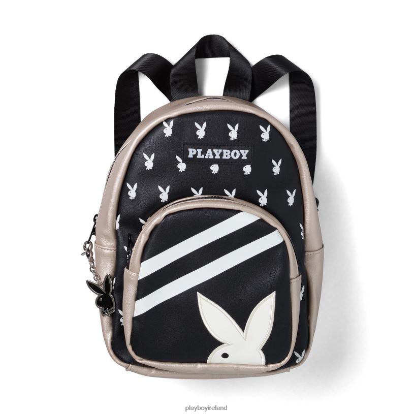 Playboy Men Bunny Mini Backpack HBFB864 Accessory Black