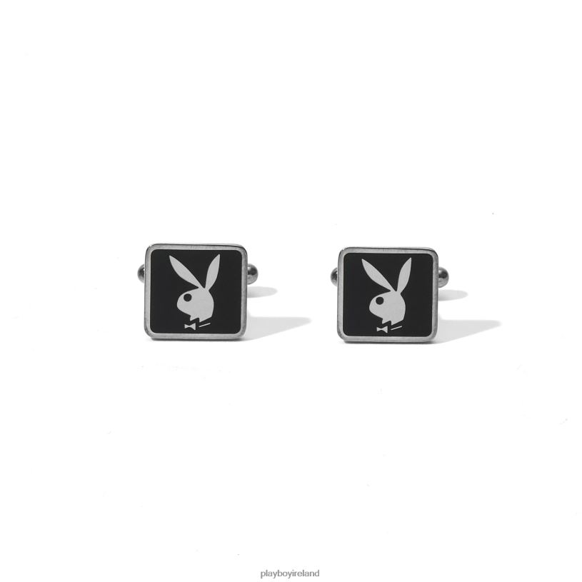 Playboy Men Rabbit Head Cufflinks HBFB825 Accessory Silver