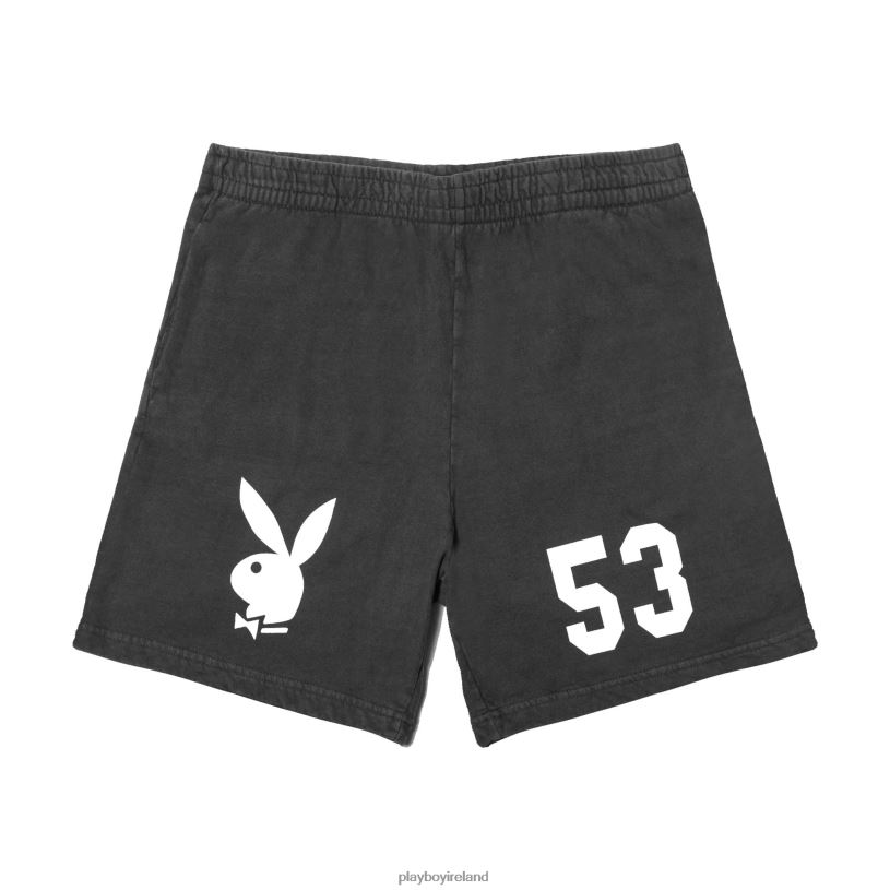 Playboy Men 1953 Sweatshorts HBFB653 Clothing Black