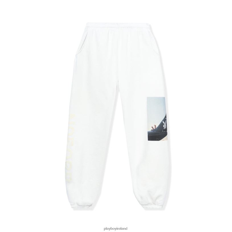 Playboy Men Aviation Wings N950PB Sweatpants HBFB618 Clothing Bone