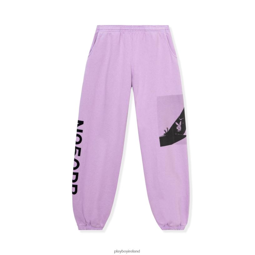 Playboy Men Aviation Wings N950PB Sweatpants HBFB619 Clothing Mauve