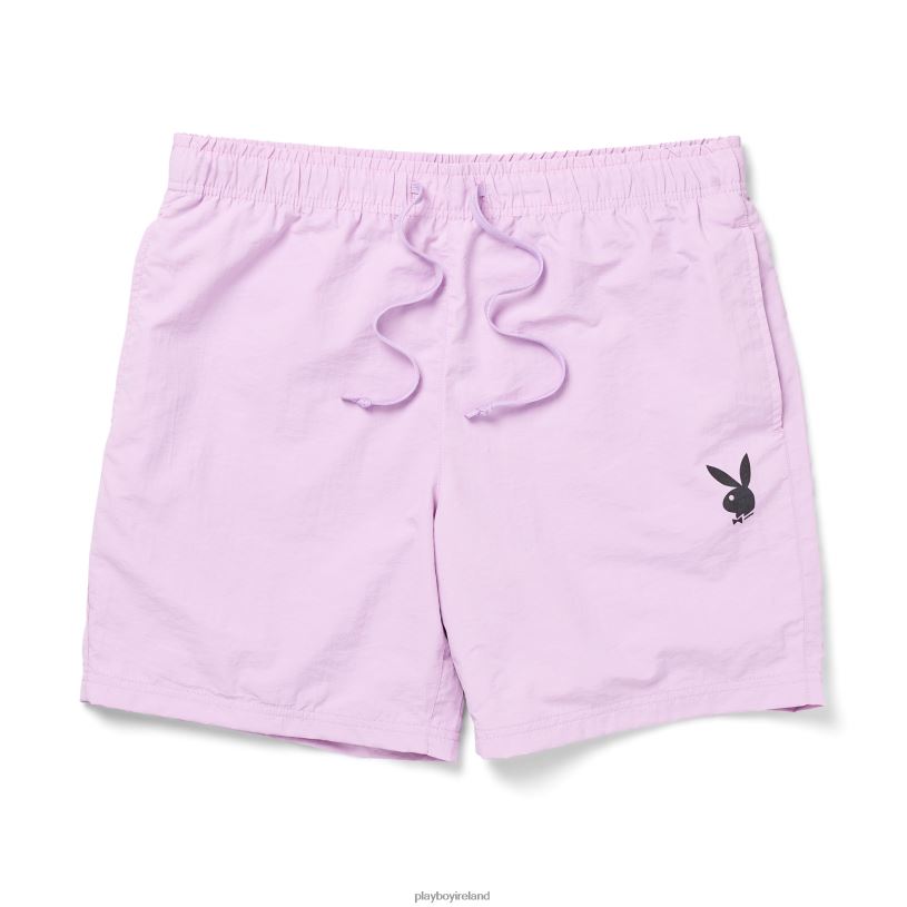 Playboy Men Backstage Nylon Shorts HBFB1282 Clothing Pink sand