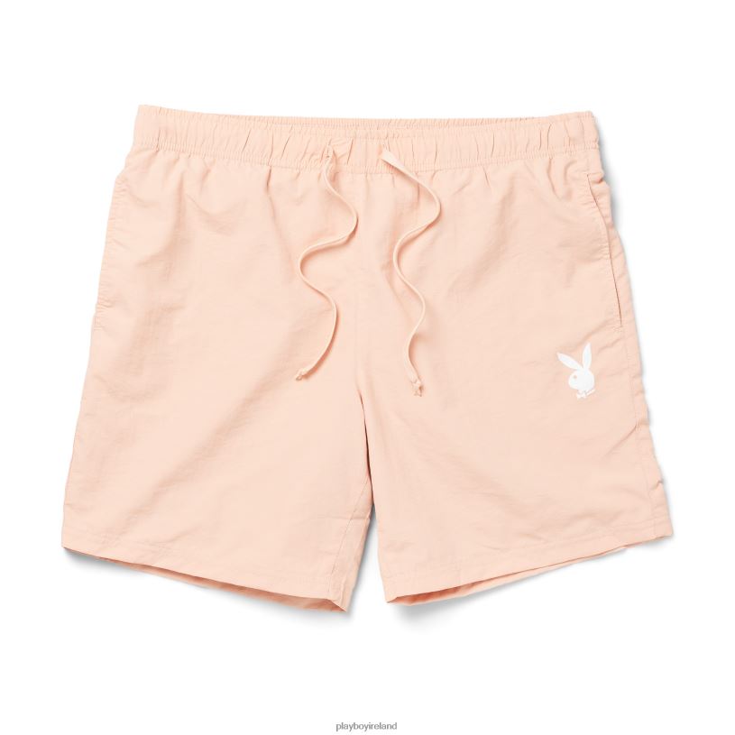 Playboy Men Backstage Nylon Shorts HBFB1282 Clothing Pink sand