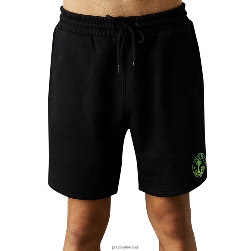 Playboy Men Beach Club Graphic Shorts HBFB631 Clothing Black