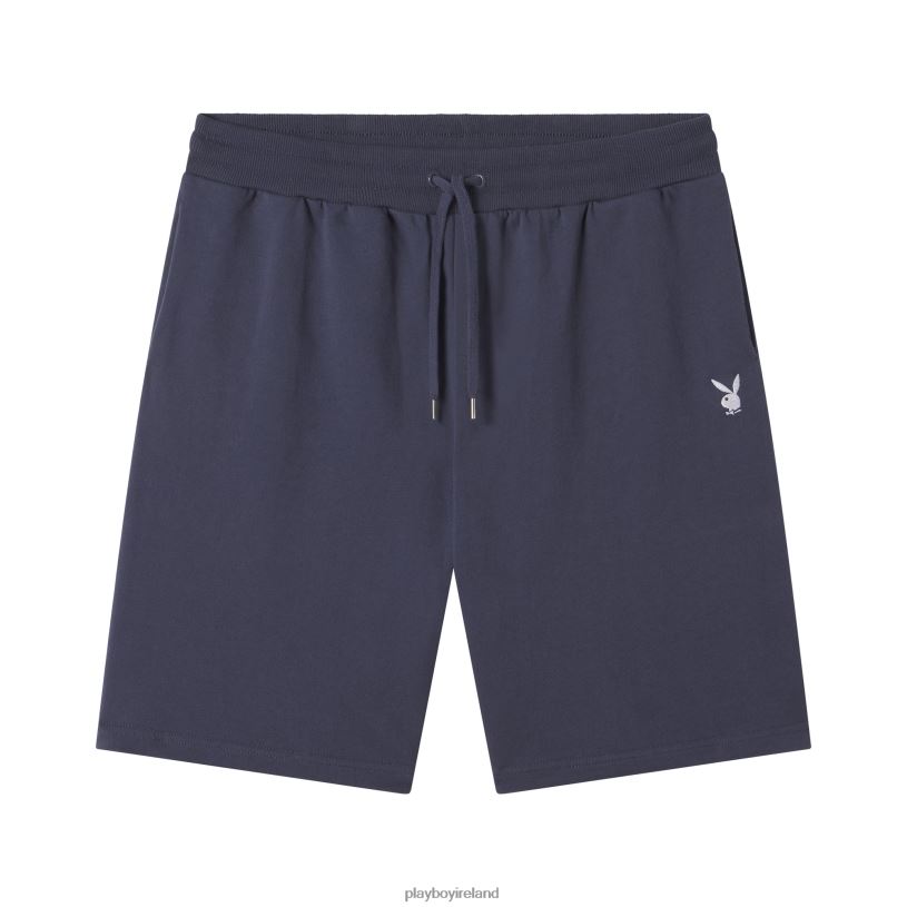 Playboy Men Bunny Basics Sweatshort HBFB607 Clothing Navy Blue
