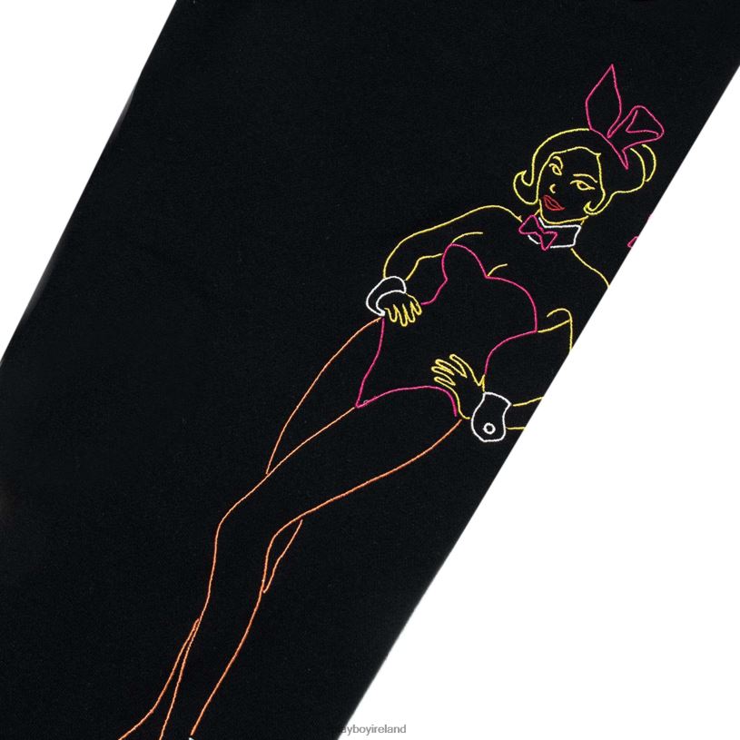 Playboy Men Bunny Outline Sweatpants HBFB584 Clothing Stretch limo