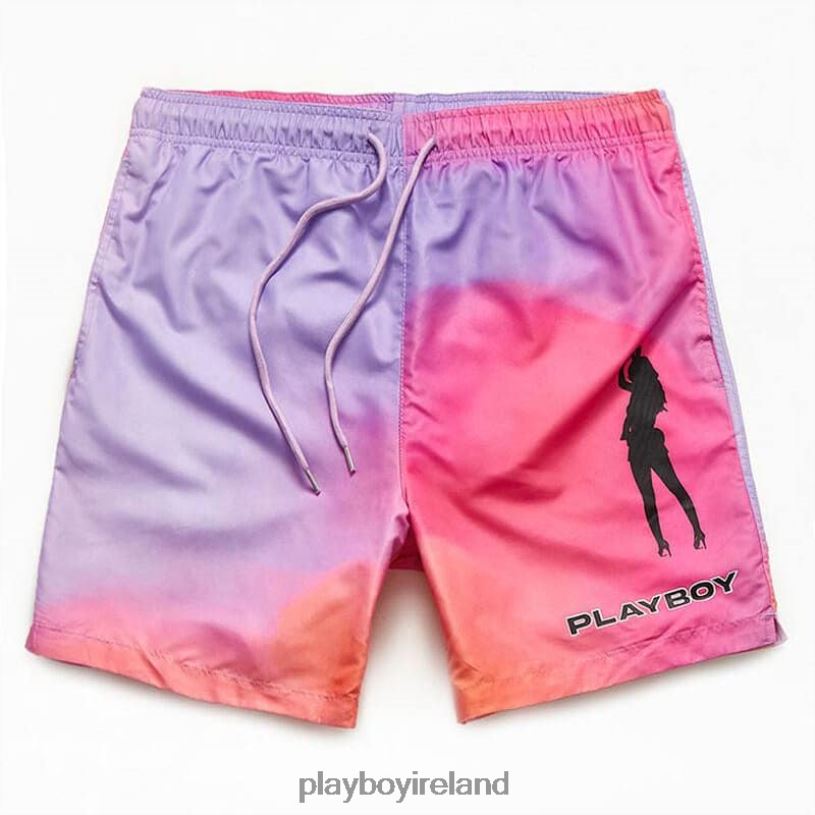 Playboy Men By PacSun Rainbow 17" Swim Trunks HBFB635 Clothing Original