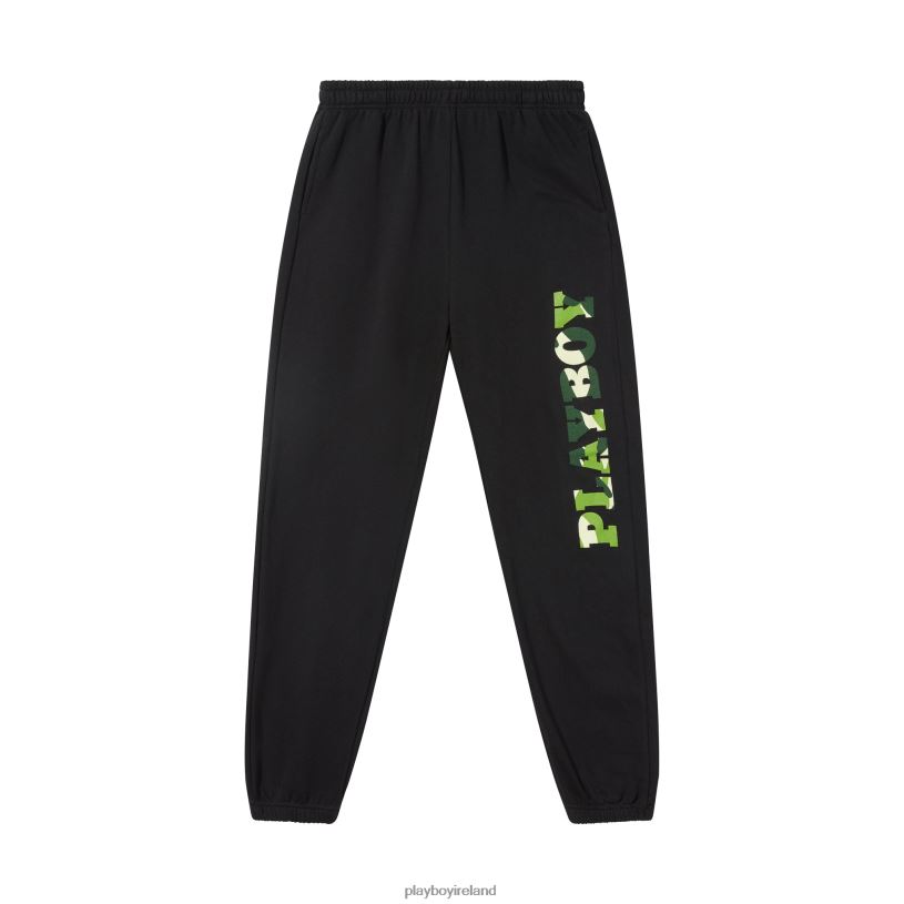 Playboy Men Hare Camo Sweatpants HBFB603 Clothing Green