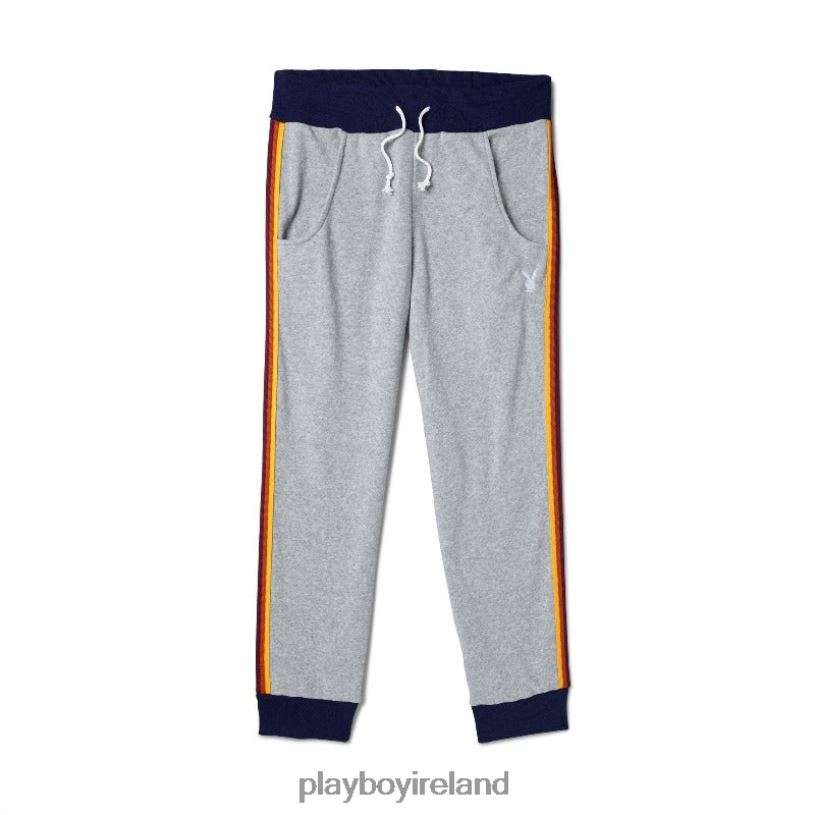 Playboy Men Road Trip Striped Warmup Sweats HBFB646 Clothing Original