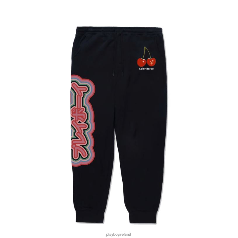 Playboy Men Tokyo Club 3.0 Sweatpants HBFB574 Clothing Black