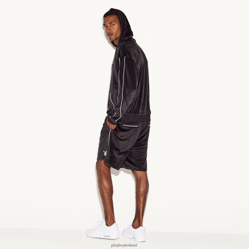 Playboy Men Velour Short HBFB667 Clothing Black