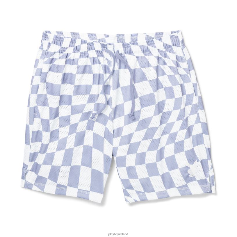 Playboy Men Wavy Checker Basketball Shorts HBFB608 Clothing Original