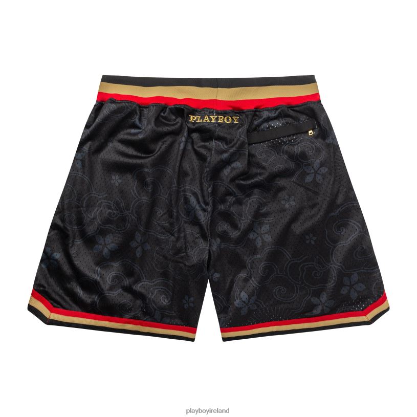 Playboy x Lids Men Year of the Rabbit Basketball Shorts HBFB588 Clothing Black