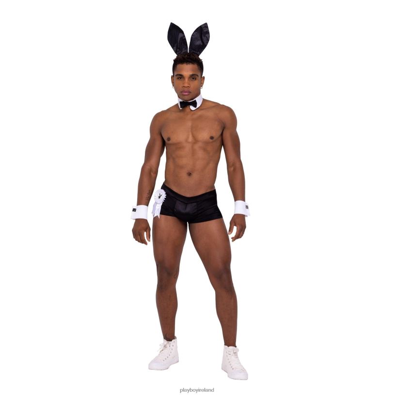 Playboy Men Hunky Playmate HBFB673 Clothing Black