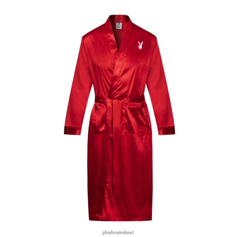 Playboy Men Satin Mansion Robe HBFB670 Clothing Original