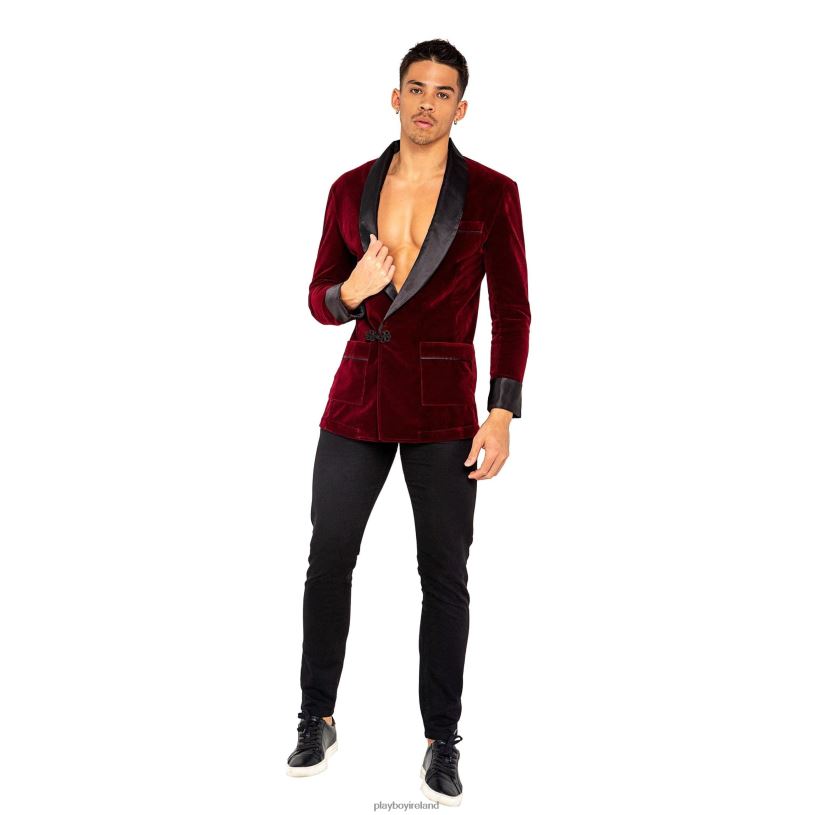 Playboy Men Smoke Lounge Gent HBFB668 Clothing Burgundy