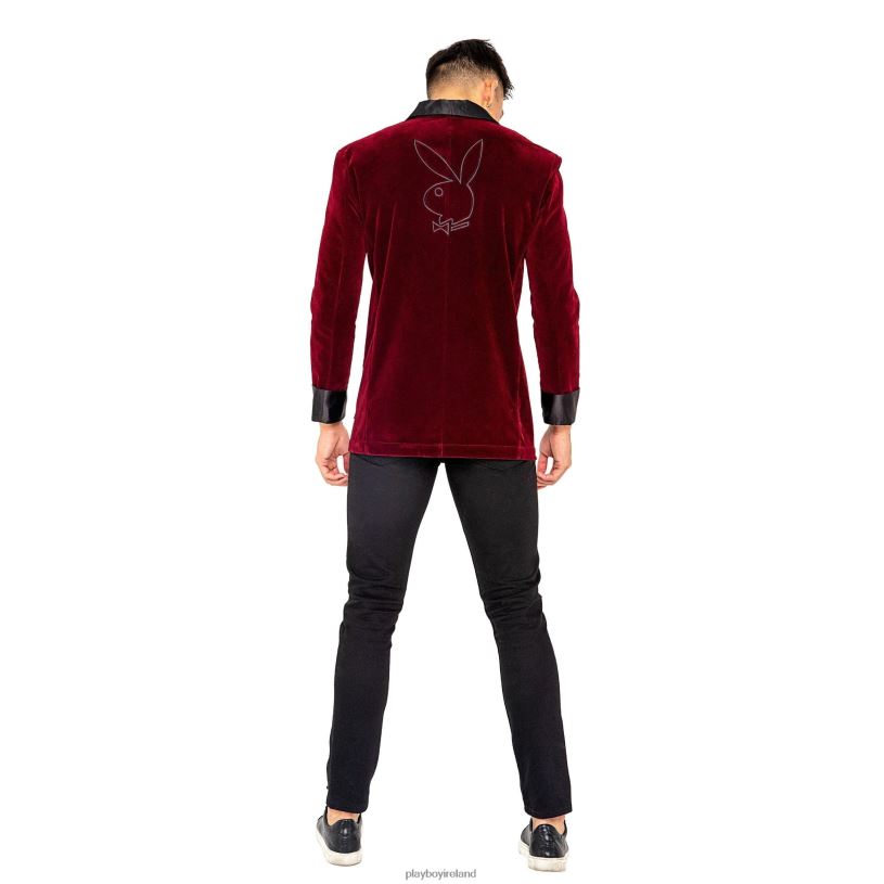 Playboy Men Smoke Lounge Gent HBFB668 Clothing Burgundy