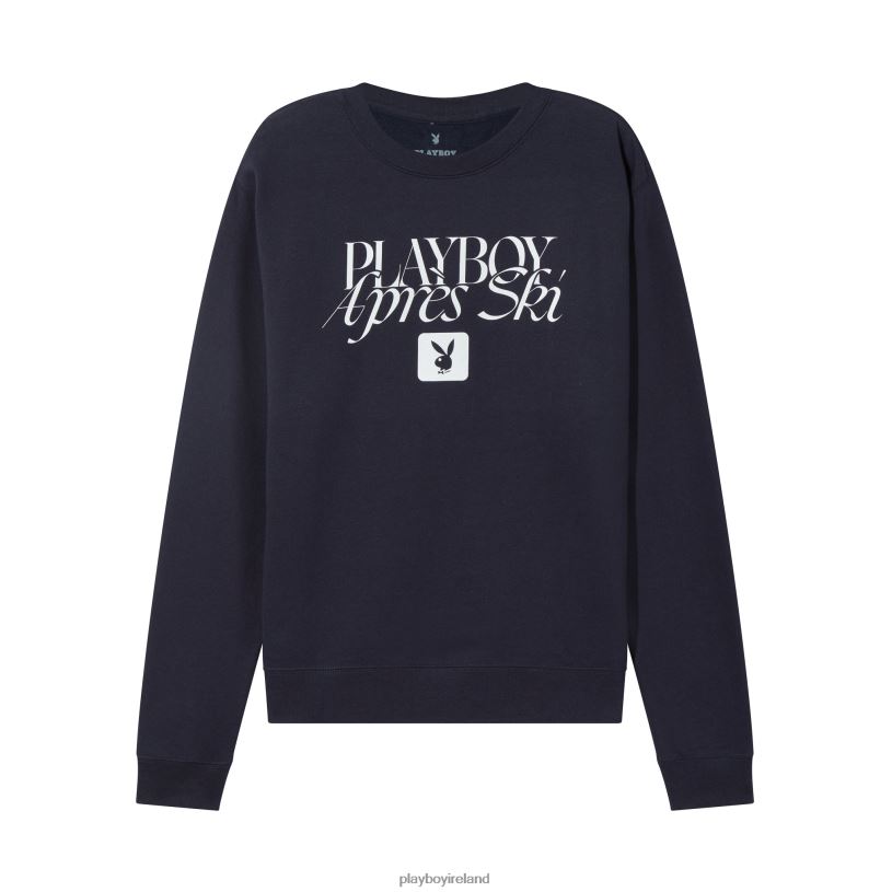 Playboy Men Apres Ski Crewneck HBFB370 Clothing Navy