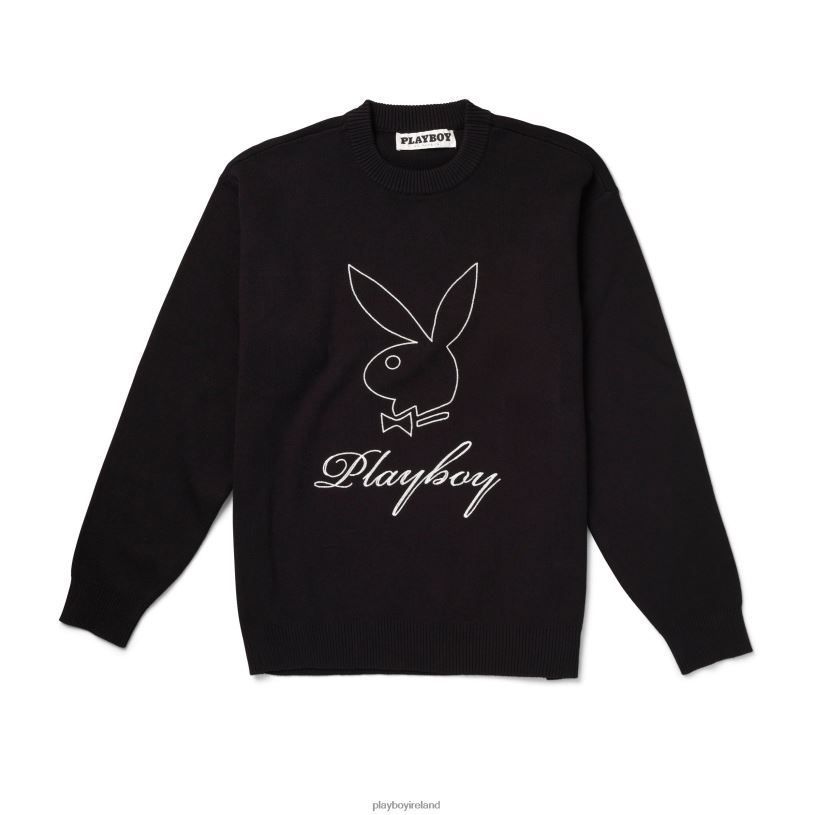 Playboy Men Classic Sweater HBFB471 Clothing Black