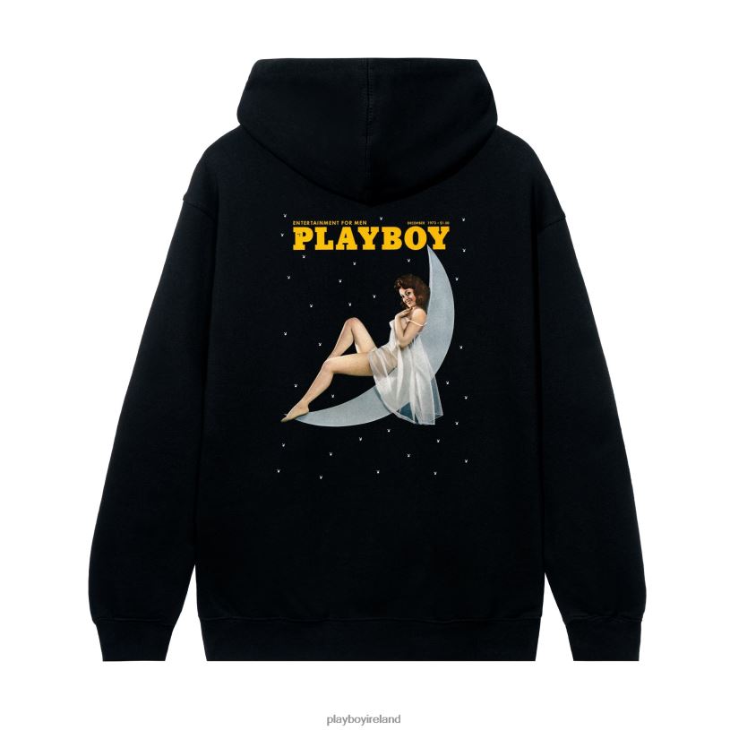Playboy Men December 1973 Cover Hoodie HBFB377 Clothing Black