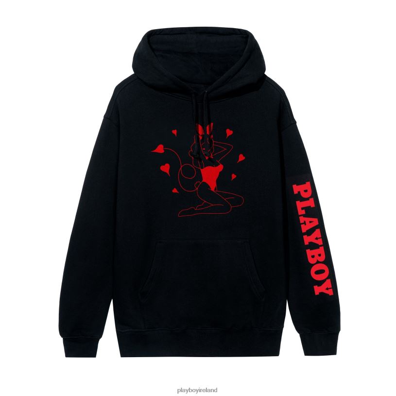 Playboy Men Devil Bunny Hoodie HBFB382 Clothing Original