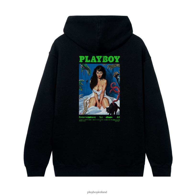 Playboy Men Horror Film Masthead Hoodie HBFB385 Clothing Original