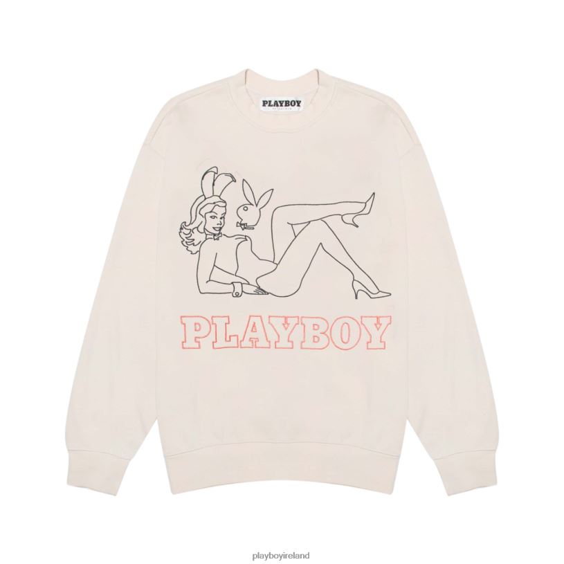 Playboy Men Late Night Crewneck HBFB440 Clothing Pure cashmere