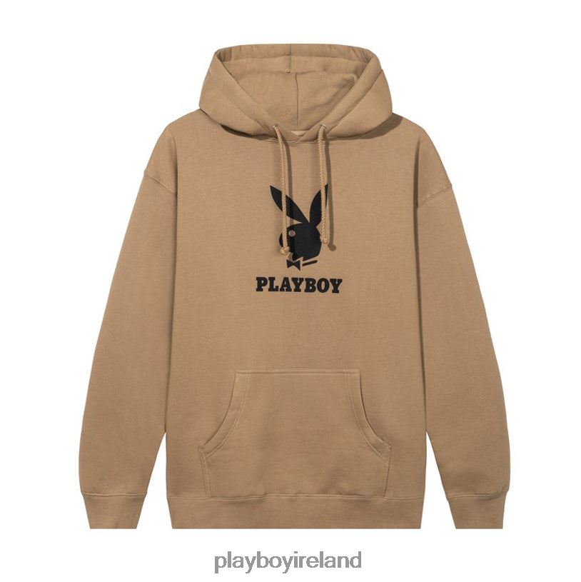 Playboy Men Logo Hoodie HBFB397 Clothing Tan