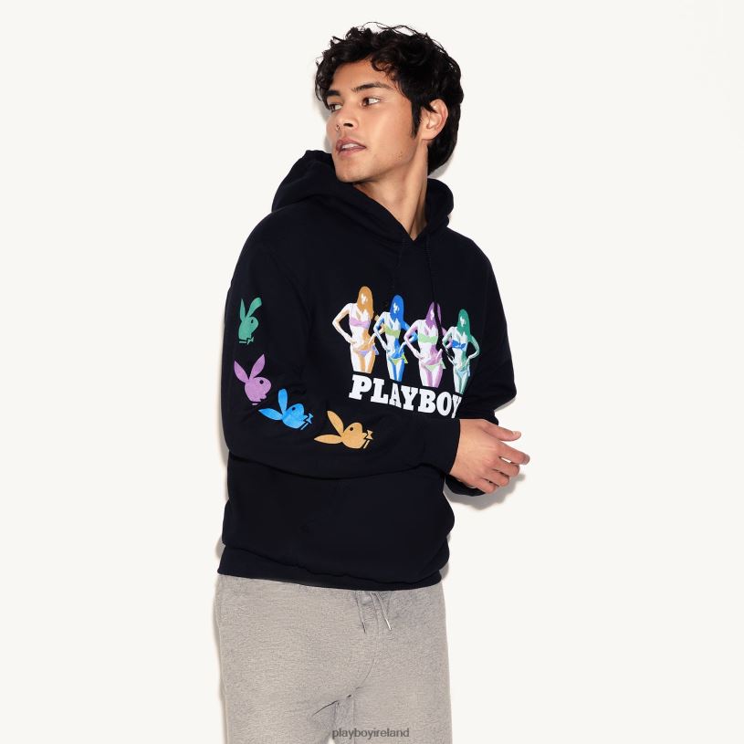 Playboy Men March 2019 Playmate Miki Hamano Repeating Bunny Hoodie HBFB436 Clothing Original