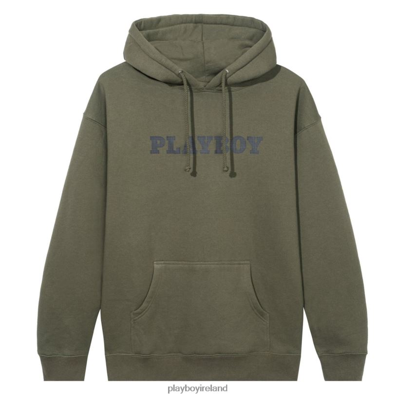 Playboy Men Masthead Hoodie HBFB401 Clothing Black