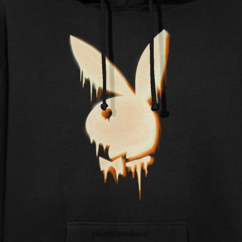 Playboy Men Melting Rabbit Head Hoodie HBFB524 Clothing Original
