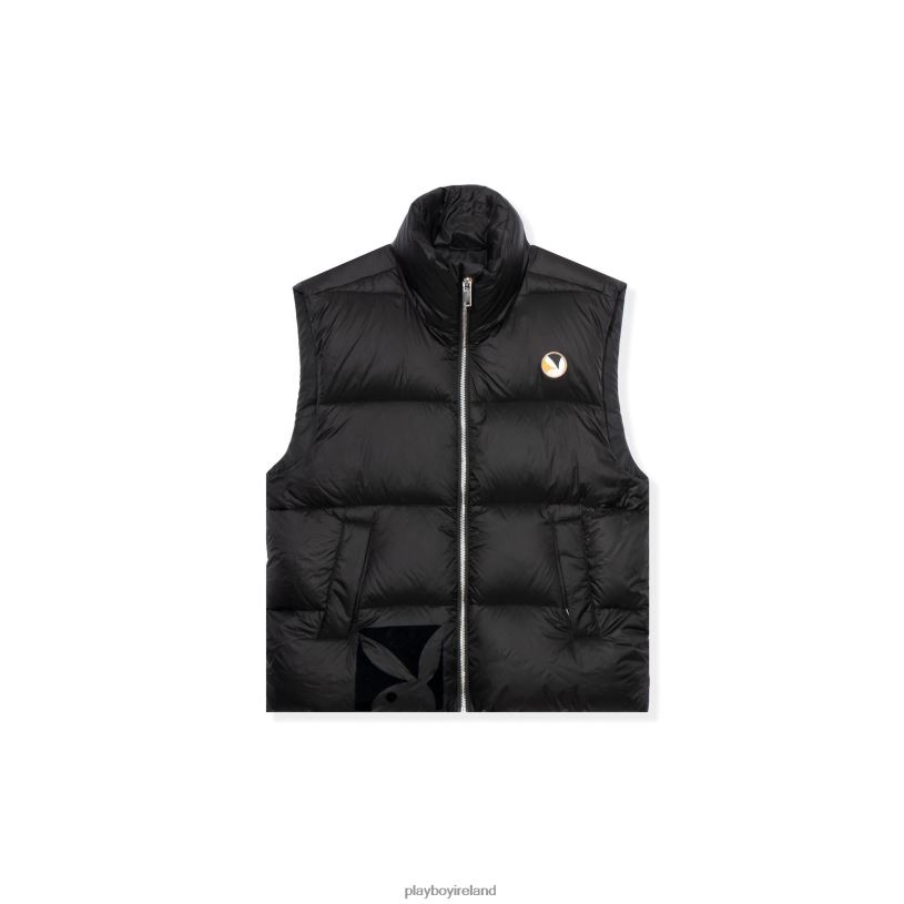 Playboy Men N950PB Puffer Vest HBFB447 Clothing Black