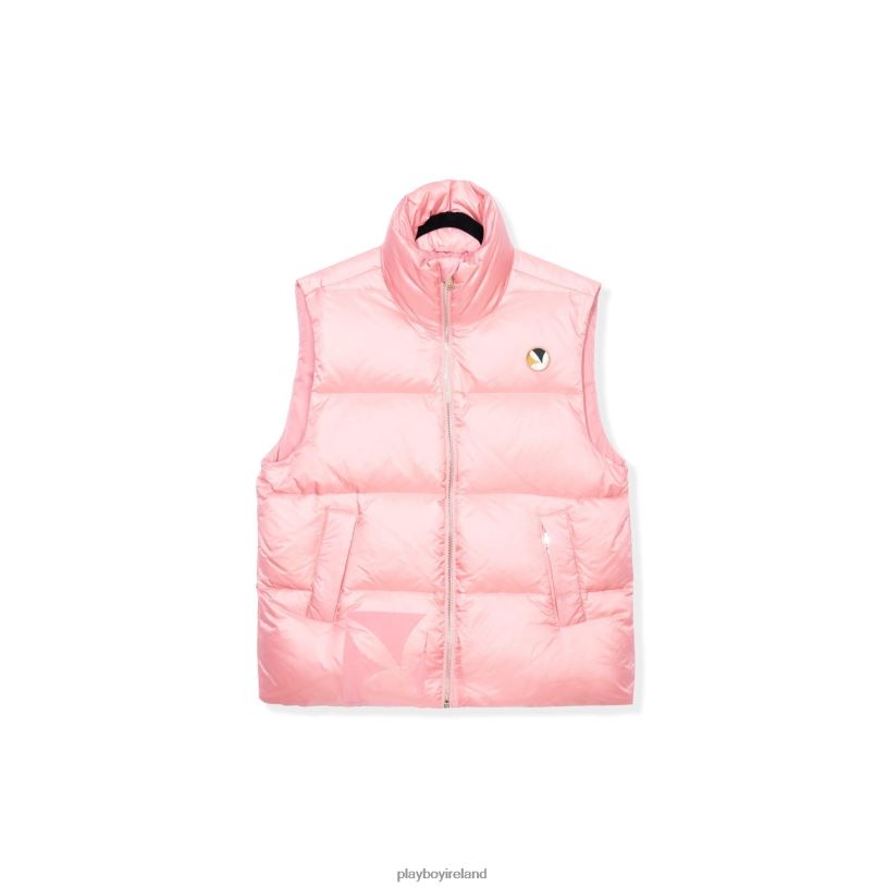 Playboy Men N950PB Puffer Vest HBFB448 Clothing Pink